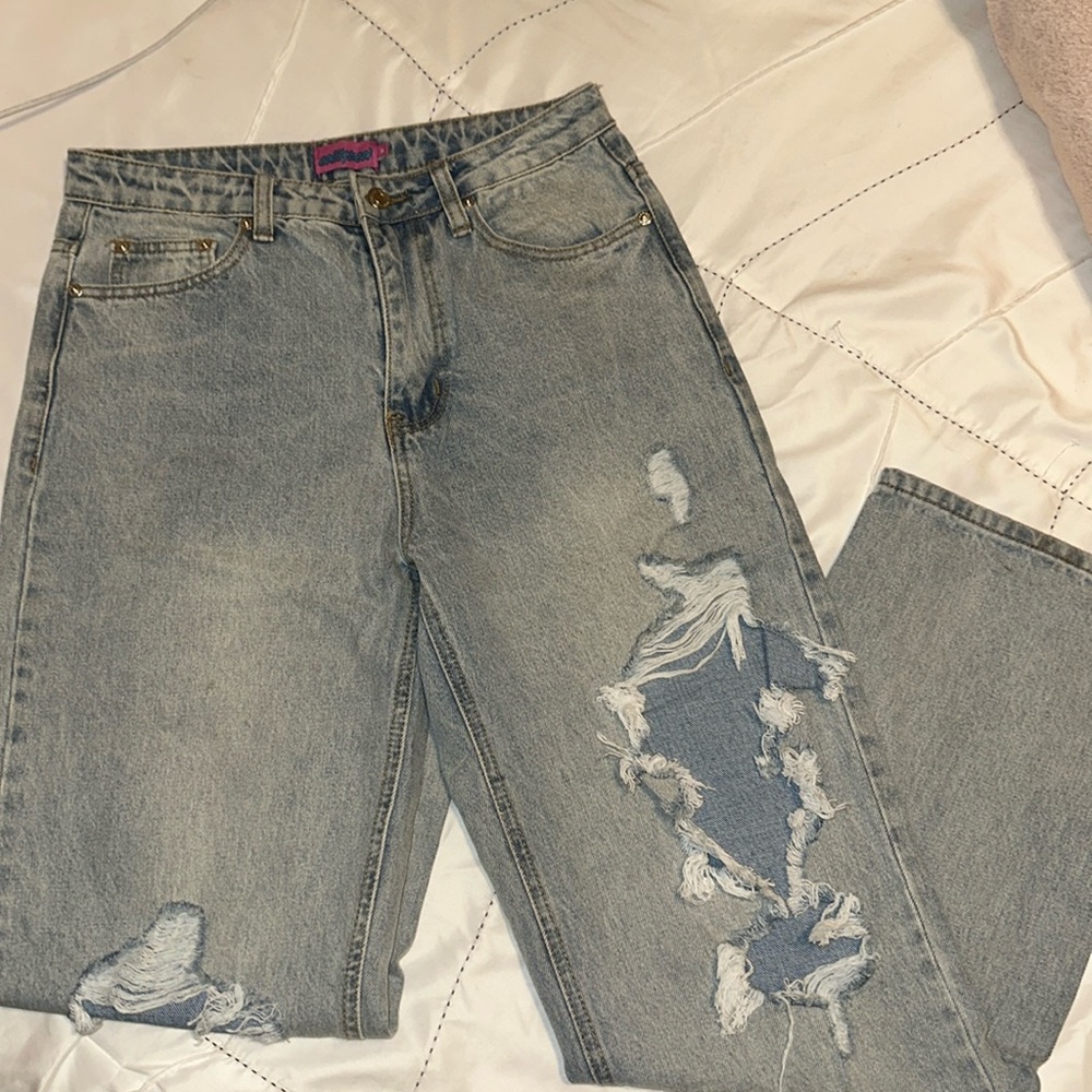 High waisted edikted boyfriend jeans